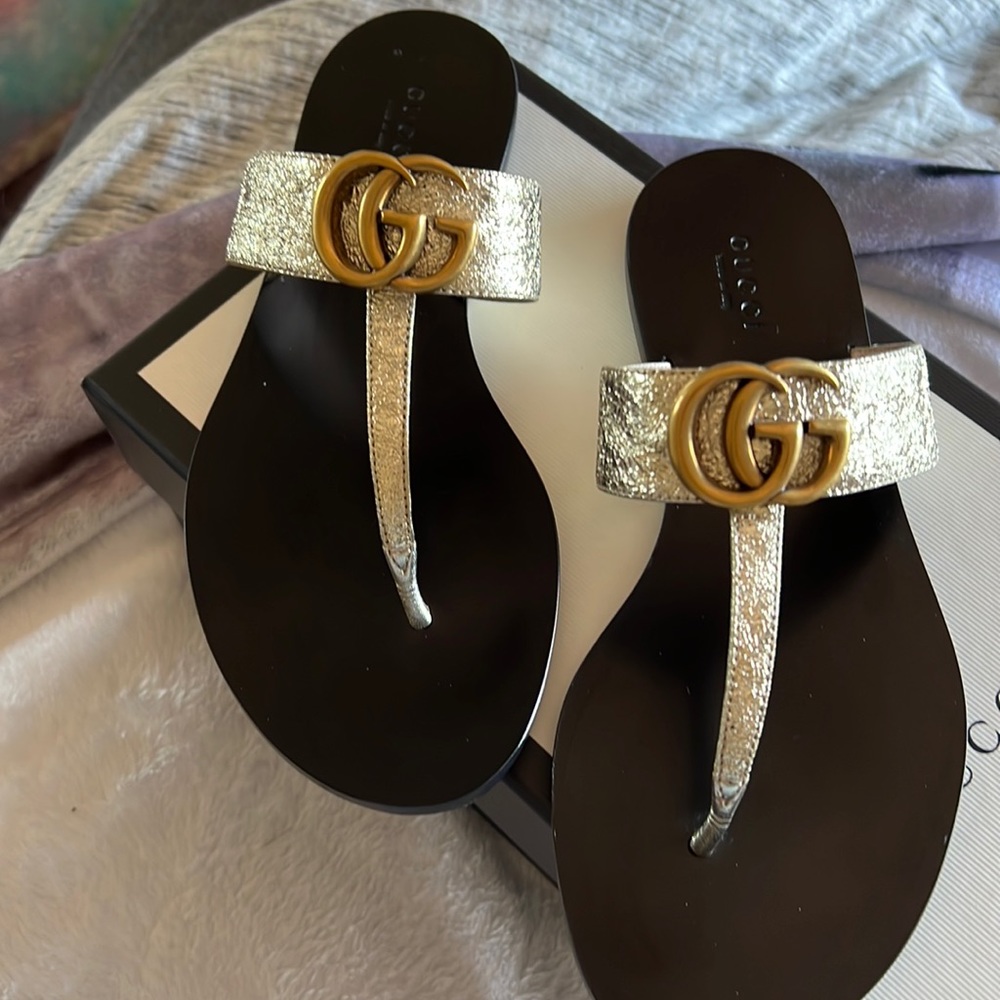 Gucci thing sandals size 37